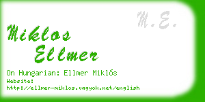 miklos ellmer business card